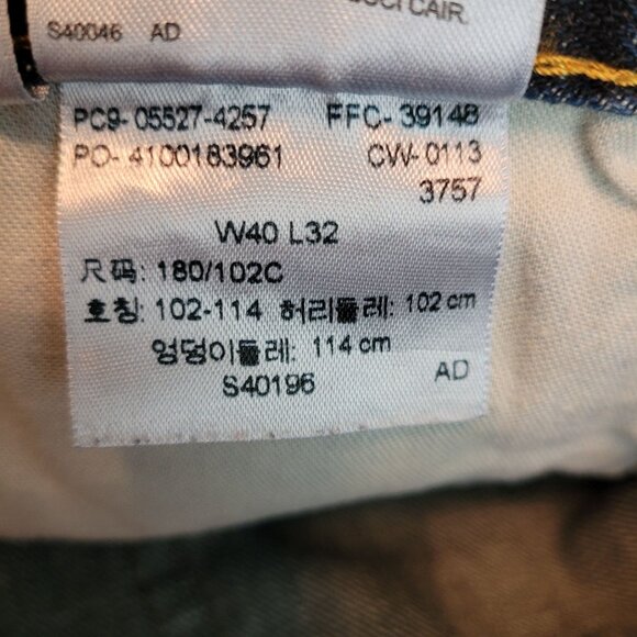 Levi's Jeans Mens 40x32 Slim 527 Bootcut Dark Wash Cotton Denim Western - Picture 5 of 10